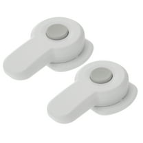 Clispeed 2pcs Stove Child Proof Guard Plastic White Special Design Kitchen Safety