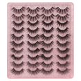 thumbnail image 2 of Compre 2 y obtenga 1 gratis Pestañas postizas Pestañas postizas Racimos naturales 20 pares de pestañas postizas de imitación de visón Pestañas gruesas Pestañas postizas 3D, 2 of 8