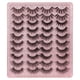 thumbnail image 1 of 20 Pairs Of Imitation Mink False Eyelashes Thick Eyelashes 3d False Eyelashes, 1 of 4