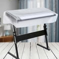 thumbnail image 4 of 61 76 88 Keys Digital Piano keyboard Dust Cover Transparent Frosted Piano Cover, 4 of 5