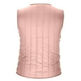 thumbnail image 6 of SELONE Womens Puffer Vest Thick Sleeveless Jacket Collarless Short Zip Up Coat Loose Fashionable Solid Outerwear with Pockets Winter Overcoat Outwear Coat Clothes for Women Pink XL, 6 of 8