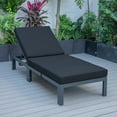thumbnail image 6 of LeisureMod Chelsea Modern Aluminum Outdoor Chasie Lounge Chair with Black Cushions, 6 of 12