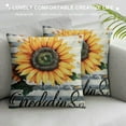 thumbnail image 3 of Nawypu  Thankful Grateful Blessed Sunflower Gifts Farmhouse Soft Throw Pillow Cover Cushion Cover Decor for Sofa Couch Bed Housewarming Gift, 3 of 5