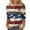 Style 7, variant on GERsome American Flag T-Shirt for Women 3/4 Sleeve Crewneck 4th of July Patriotic Shirts Loose Fit USA Star Stripes Graphic Tee S-5XL