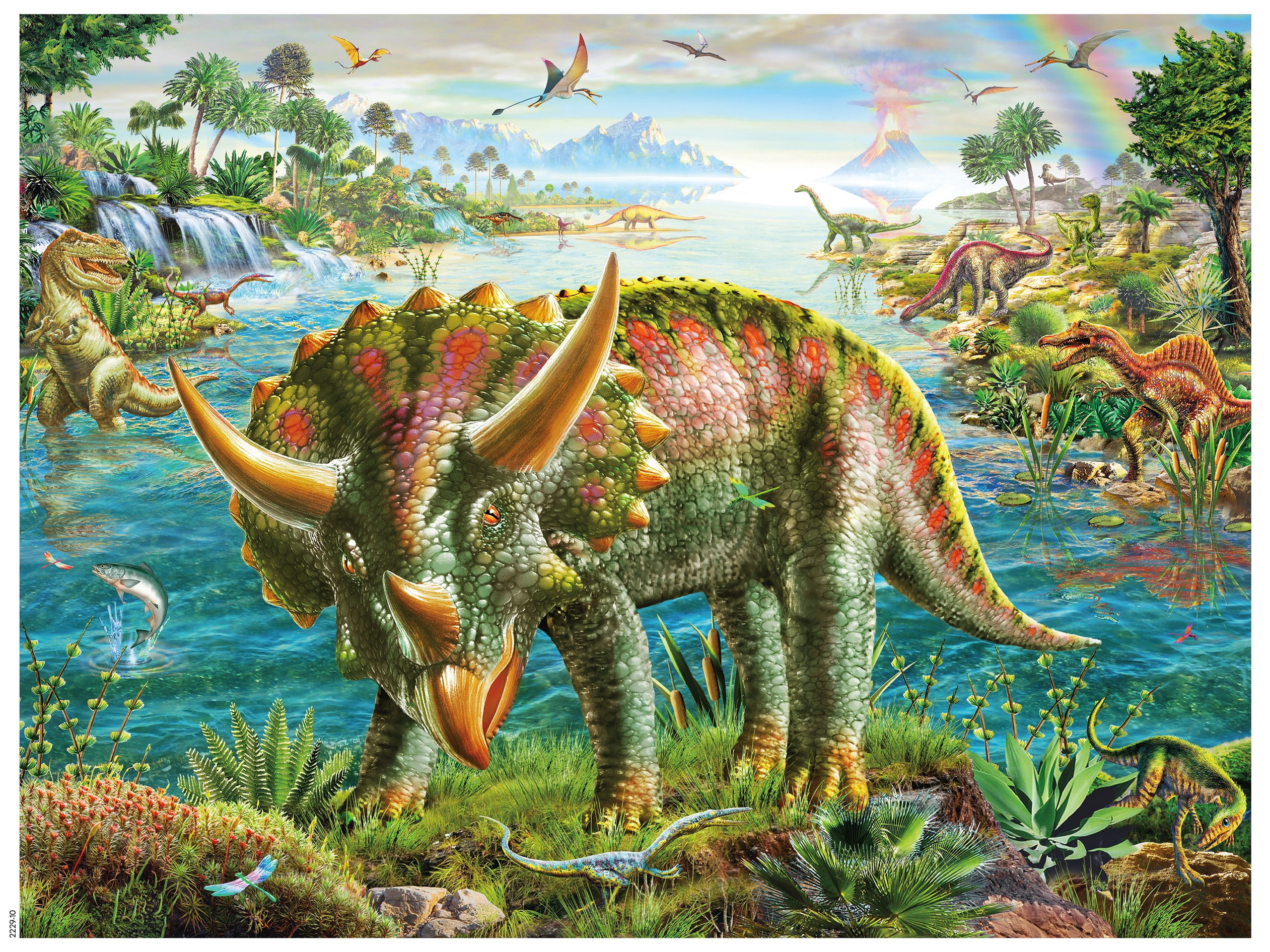 Ceaco - Prehistoria - Triceratops - 300 Piece Interlocking Jigsaw Puzzle