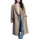 thumbnail image 1 of Sonducket Abrigo de viento para mujer, abrigo de manga larga con botones hacia abajo, ropa de moda para adultos, ropa de otoño y primavera, chaqueta Abrigos y chamarras Caqui L Sonducket AP013528-03, 1 of 6