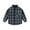 Black, variant on Boys Plaid Long Sleeve Shirt Casual Comfortable Jacket for Kids Spring Fall Outerwear Daily Wear Soft Breathable Youth Turn Down Collar Design