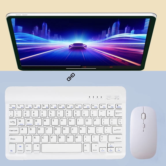 YaChu Bluetooth Keyboard For Tablet Computer Cell Phone Wireless Keyboard Mini Mouse Set