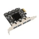 thumbnail image 4 of Tarjeta de expansión PCIe a USB, Tarjeta USB 3.0 PCI Express Independent 2A Power 4 USB 3.0 Puertos de Ancho PARA OFICINA, 4 of 7