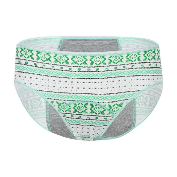 6 Pack Womens Underwear Teen Protective Leak Proof Heavy Postpartum Briefs Period Cute Soft Bikinis