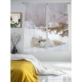 thumbnail image 3 of Polar Bear Sheer Curtains 2 Panels Set Winter Snowscape Animal Snowfield Sheer Window Curtains Light Filtering Rod Pocket Voile Drapes for Bedroom Living Room 52"x63", 3 of 8