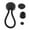 Black, variant on jiaping 3.5" BALL BUNGEE Cord Tarp Elastic Tie Down Strap Bungi Canopy Rubber Straps Black