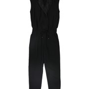 Ralph Lauren Womens Tuxedo Jumpsuit, Black, Petite, 4P