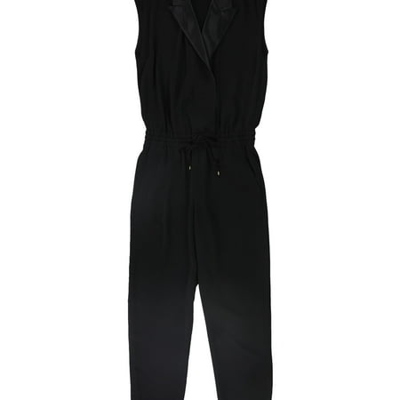 Ralph Lauren Womens Tuxedo Jumpsuit, Black, Petite, 4P