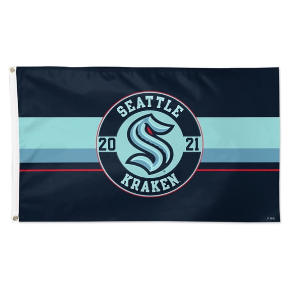 WinCraft Seattle Kraken 3' x 5' Applique Flag