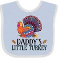 thumbnail image 3 of Inktastic Thanksgiving Daddy Little Turkey Boys or Girls Baby Bib, 3 of 4
