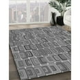 thumbnail image 3 of Ahgly Company Machine Washable Indoor Square Transitional Grey Gray Area Rugs, 5' Square, 3 of 7