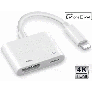 Leytn® Adaptateur HDMI iphone Câble Lightning vers HDMI Câble miroir  d'écran pour iPhone 13/12/11 / X / XR / XS / 7P/8P - Cdiscount Informatique