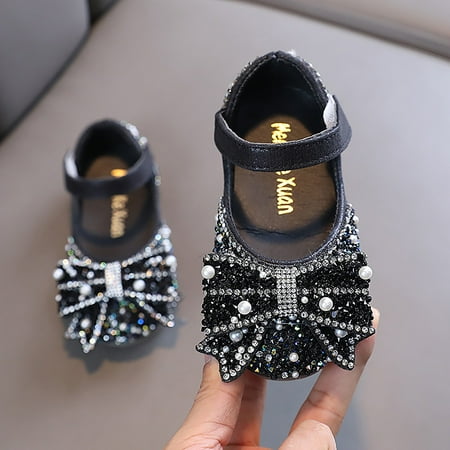 

Cathalem Summer Shoes for Toddler Girls Princess Shoes Children Dance Shoes Casual Girl Matching Wedding Girls Jelly Sandals Black 7 Years