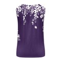 thumbnail image 4 of XMMSWDLA Tank Tops Women Casual Summer Sleeveless Basic Cami Top Slim V Neck Blouses Athletic Shirts Purple Workout Tank Tops Woman, 4 of 5