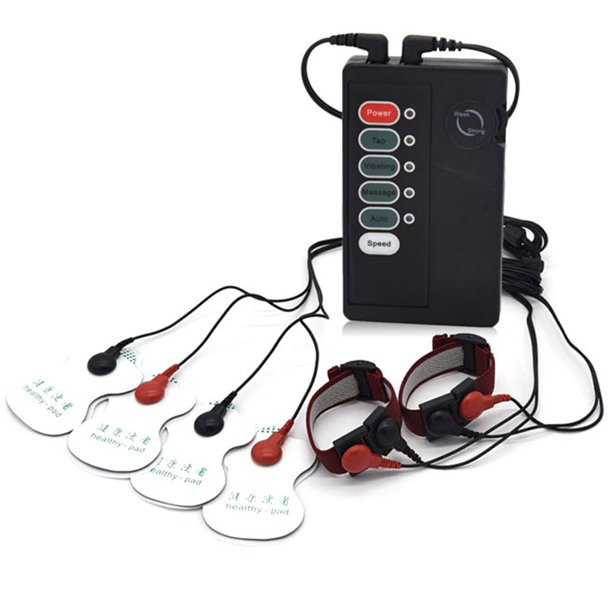 Electric Shock Massage Instrument EStim Black Devices Tens Stim