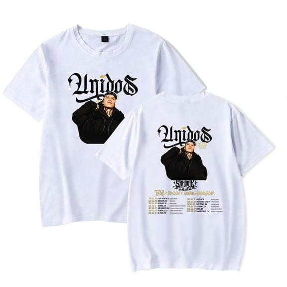 Santa Fe Klan Tour 2025 Men's and women's pure cotton short sleeved round neck T-shirt street wear