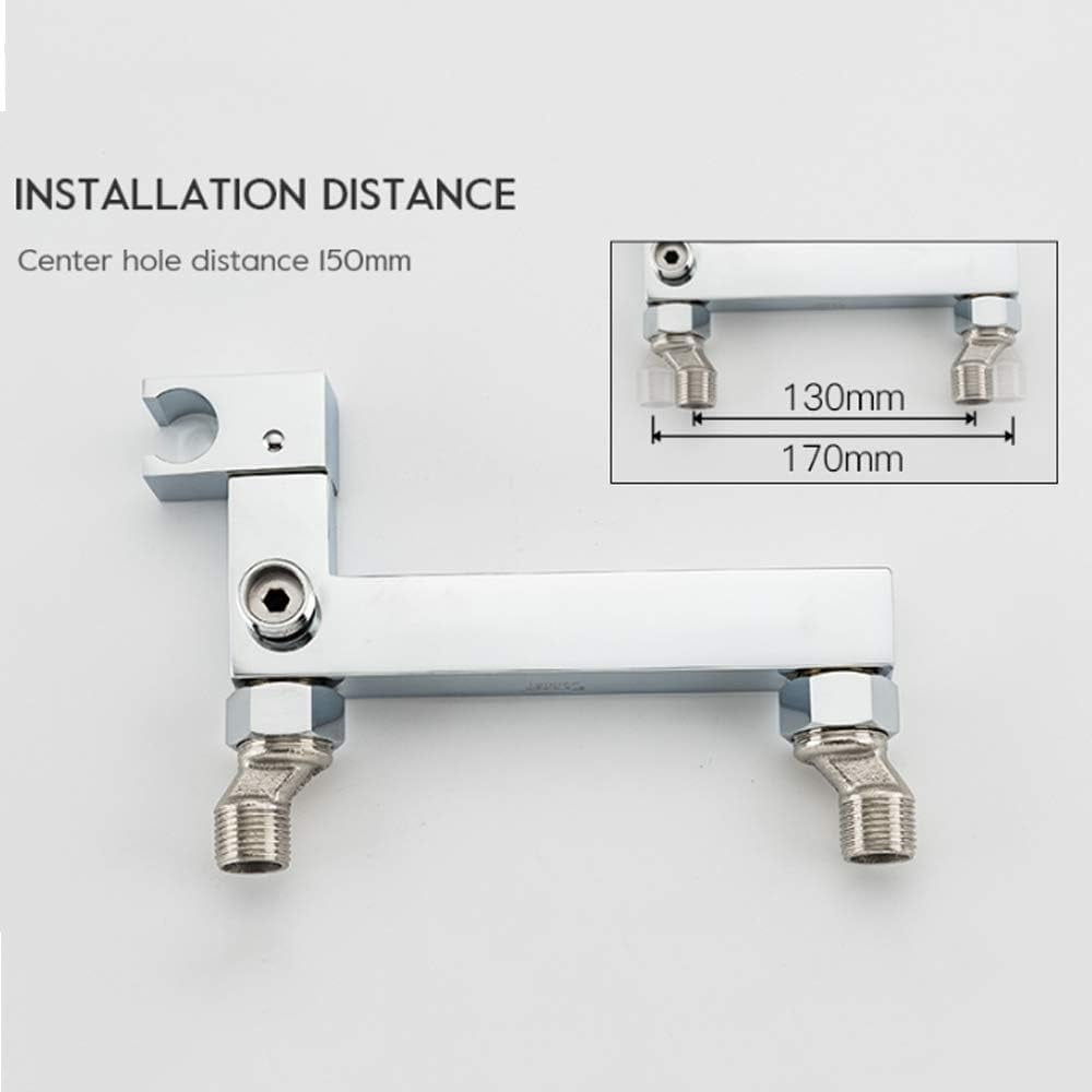 Handheld Bidet Sprayer for Toilet, Chrome Baby Cloth Diaper Washer Set Brass Bathroom Sprayer Kit Wall Mounted Bathroom Bidet Faucet with Anti Leaking Hose, Hot and Cold Water