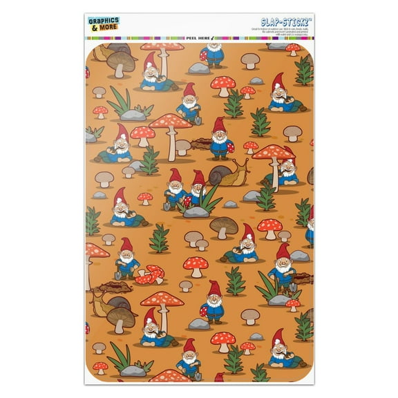 Gnomes Toadstools and Mushrooms Pattern Home Business Office Sign