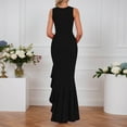 thumbnail image 4 of Afdoent Dresses For Women 2026 Elegant Long Slit High Low Evening Gown With Ruffle Hem Party Dress For Party Formal Dresses, 4 of 6