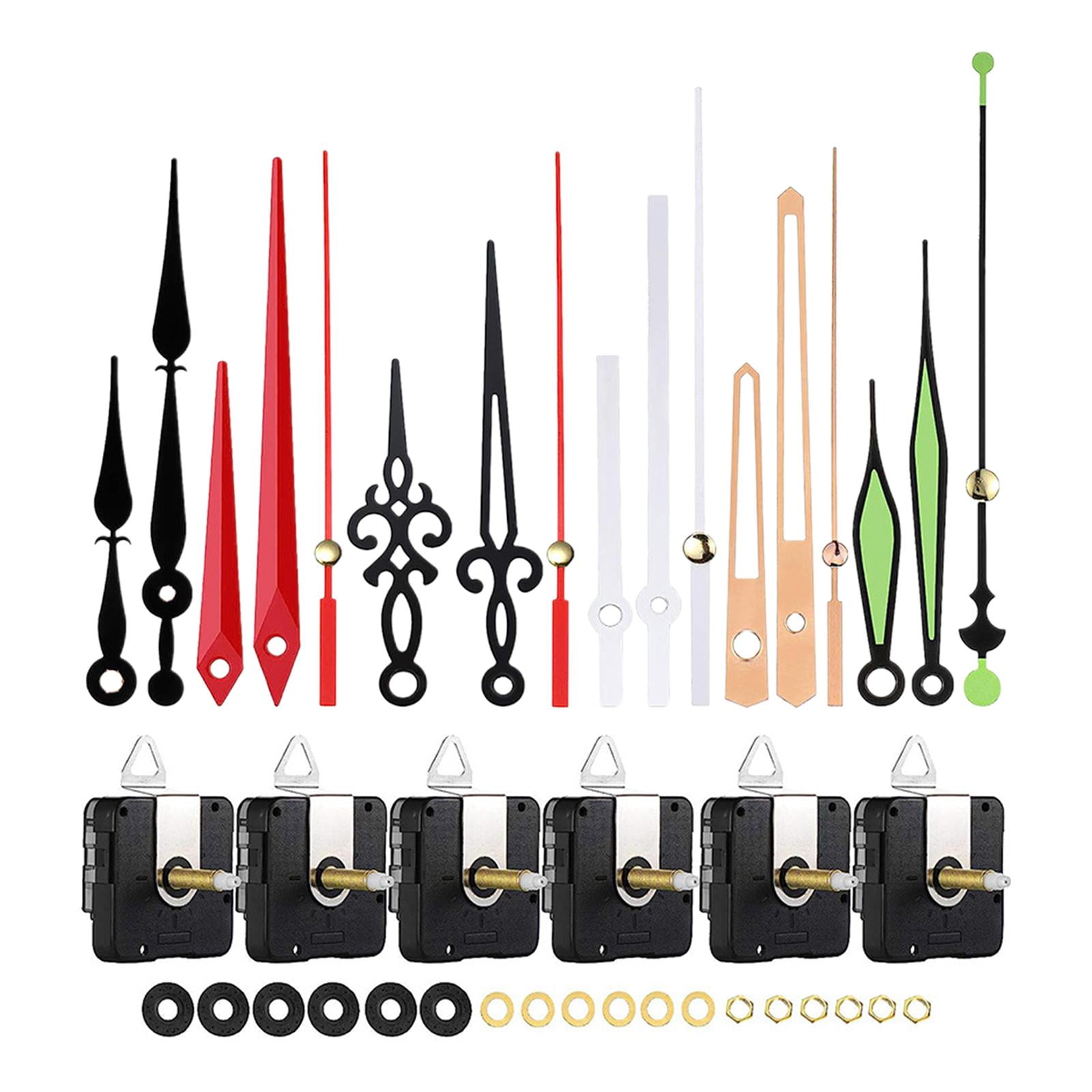 6Set Hanging Clock Mechanism DIY Wall Clock Movement Mechanism