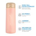 thumbnail image 3 of Botellas de agua aisladas XCF mini termo de acero inoxidable al vacío Sin BPA 200 ml rosa, 3 of 4