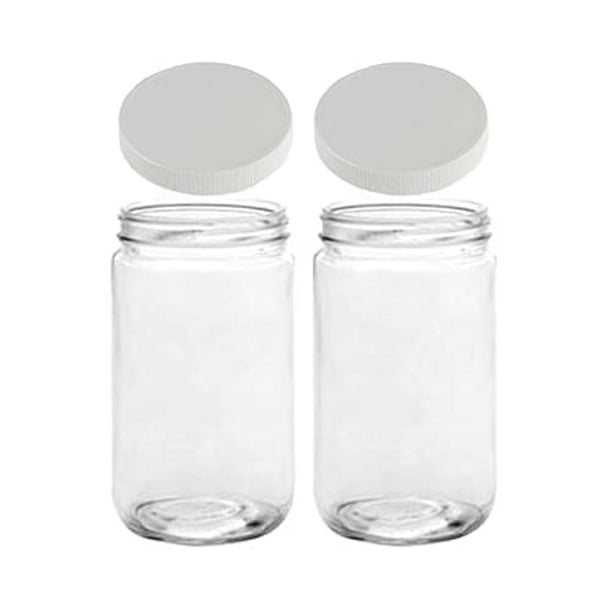 Tarro de almacenamiento JARMING COLLECTIONS Mason Jarros de cristal de 950 ml, 2