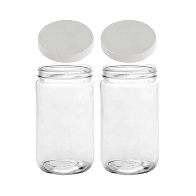 Tarro de almacenamiento JARMING COLLECTIONS Mason Jarros de cristal de 950 ml, 2