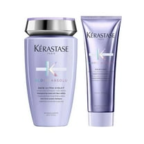 Kerastase Blond Absolu Bain Ultra-Violet shampoo & Cicaflash Conditioner 250ml/8.5oz each