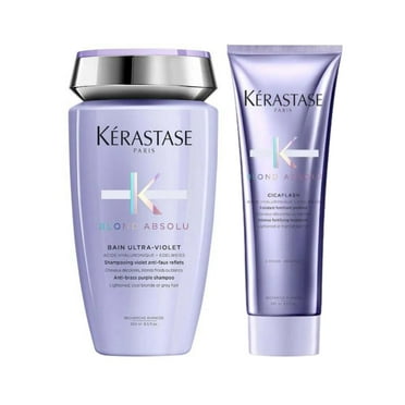 Kerastase Blond Absolu Bain Ultra-Violet shampoo & Cicaflash Conditioner 250ml/8.5oz each