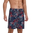 thumbnail image 2 of Kdxio Cool Red Off-Road Vehicle Print Mens Sleep Shorts Bottoms Soft Comfy Pajama Wear Pants with Drawstring Pockets, 2 of 7