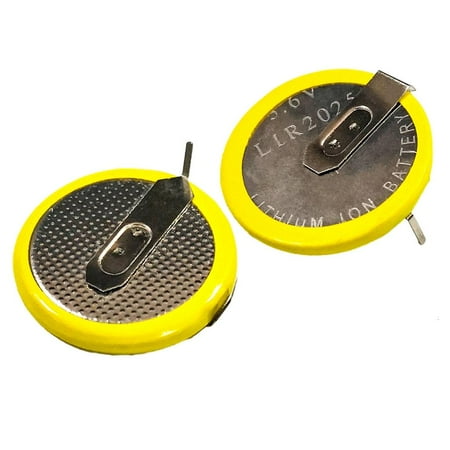 Jesscasday 2Pcs Rechargeable LIR2025 Batteries 3.6V High Capacity Rechargeable LIR2025