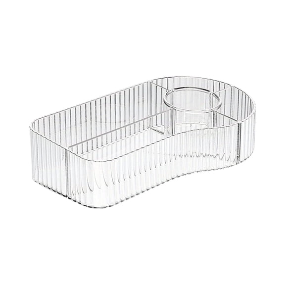 Cosmetic Storage Boxes Countertops Large Capacity Elegant Organizer Transparent Vanity Bathroom Living Room Storage Solutions