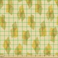 thumbnail image 2 of Ambesonne Geometric Fabric by the Yard Upholstery, Overlapped Squares Retro, 10 Yards, Earth Yellow and Apricot, 2 of 5