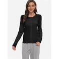 thumbnail image 5 of Women's Long Sleeve Button Down Crew Neck Classic Sweater Cardigan, 5 of 6