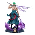 thumbnail image 1 of Samurái Sanji Toys One Piece Roronoa Zoro Luffy, figura de Anime de Manga de tres cuchillos, estatua de Anime, modelo de colección de figura de acción de Pvc, 1 of 4