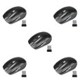 thumbnail image 1 of jesticaly Computer 2.4Ghz Wireless Optical Mouse Quick Speed Low Latency 6 Buttons Plastic Gaming Mice Desktop PC Portable Black 5Set, 1 of 6