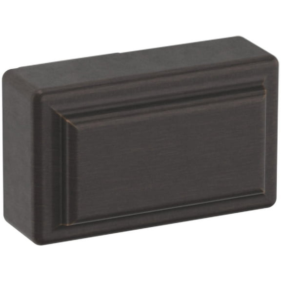 Baldwin 4425112BIN 4425.BIN Raised 1-1/2 Inch Rectangular Cabinet Knob from The Estate Collection
