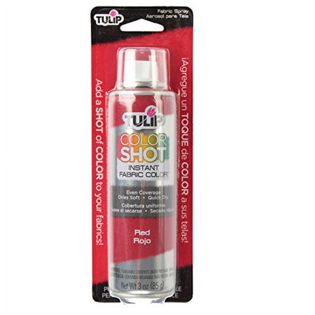 UPC: 0017754335975 | Tulip Color Shot Fabric Spray Paint  Red 3 oz