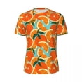 thumbnail image 5 of Oranges Harvest Sports T-Shirt Fruit Green Leaf Print Harajuku T-Shirts Man Fun Tshirt Su, 5 of 5