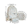 thumbnail image 2 of 3PCS Star Prints Backpack for Kids School Bookbag with Lunch Box Pencil Case Green Backpacks Set for Elementary, 2 of 5