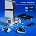 thumbnail image 5 of PS5 Cooling Stand with Dual PS5 Charging Dock,ESYWEN PS5 Accessories,Cooling Station for Playstation 5 Pro,Slim,Disc,Digital, 5 of 10