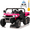 Pink, variant on Joyracer 24V Ride on Toys, 2 Seater 6-Wheel UTV Car, 4WD Ride on Dump Truck for Big Kids with Trailer Remote Control, Black