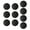 Black, variant on Riousery Pink EVA Foam Golf Balls Soft Practice Training Balls for Indoor Outdoor Use, 2.6 inches / 65mm Diameter, 10 Pack Lightweight Swing Training Accessories