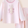 thumbnail image 4 of JUMEYU Little Girl Pajamas Set Posh Girls Pajamas - PJs for Kids Made of Soft Material, Long Sleeve Toddler PJs & Matching Girls Pajama Sets 2T 3T (Pink,2-3 Years), 4 of 4